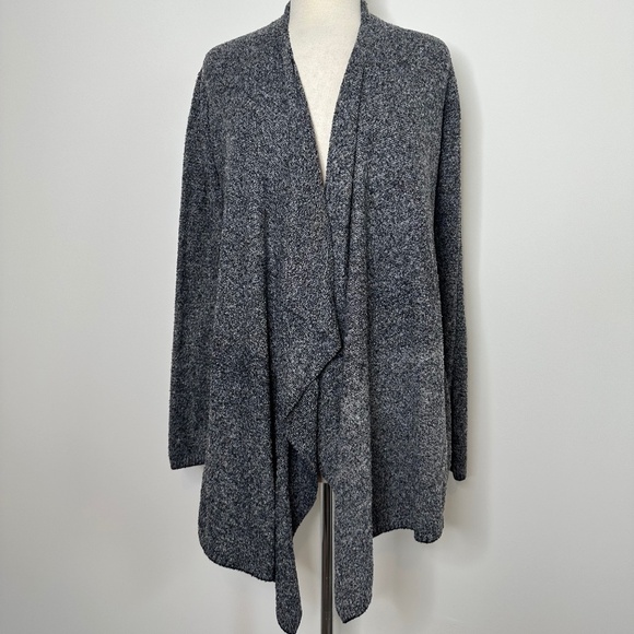 Barefoot Dreams Bamboo Chic Lite Open Waterfall Wrap Cardigan Size S/M Gray - Picture 2 of 10
